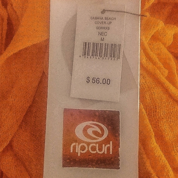 RIP CURL BURNT ORANGE COVER UP - Picture 5 of 6